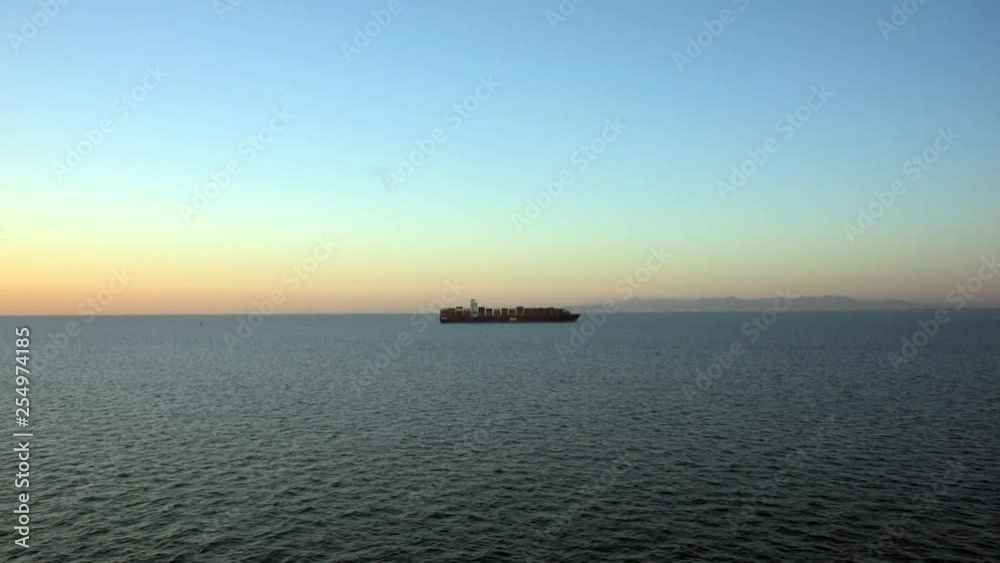 View from sunset cruise ship on the mediterranean sea View from sunset cruise ship on the mediterranean sea
