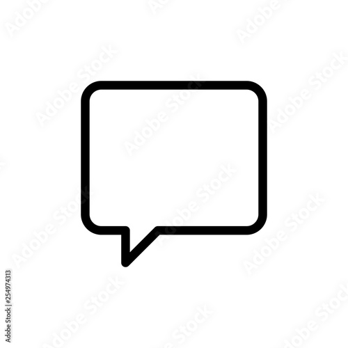 Chat message icon. Comment sign