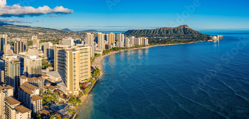 Honolulu panoramę z widokiem na ocean