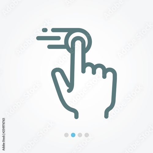 touch screen vector icon