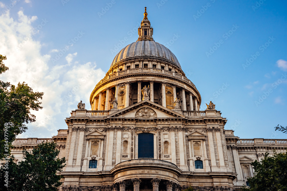 Facade and dome of St. Paul's Cathedral