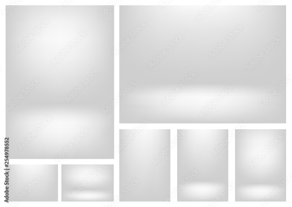 Obraz premium Gradient background set