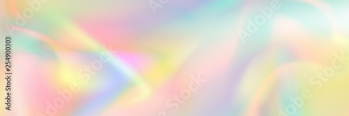 horizontal abstract pastel holographic texture design for pattern and background photo