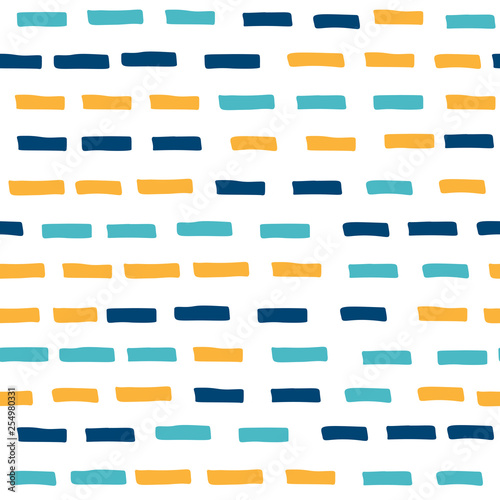 Colored dashes, seamless pattern, transparent background