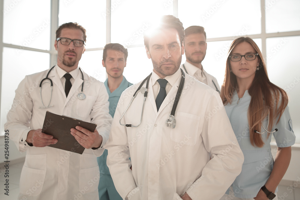 Young doctors looking at camera Young doctors looking at camera