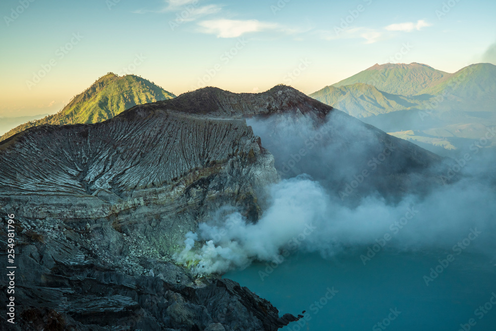 Kawah Ijen Volcano with Sulfuric Crater Lake, Java Island 7