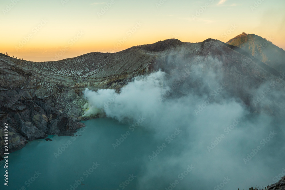 Kawah Ijen Volcano with Sulfuric Crater Lake, Java Island 5