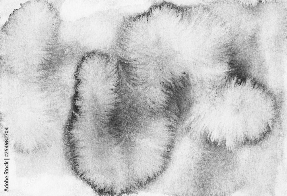 White and black aquarelle paint stains background. Watery ink overlay texture. Watercolor monochrome artwork. Gray aquarelle stains on textured paper. Watercolour hand painted backdrop. Cards template White and black aquarelle paint stains background. Watery ink overlay texture. Watercolor monochrome artwork. Gray aquarelle stains on textured paper. Watercolour hand painted backdrop. Cards template