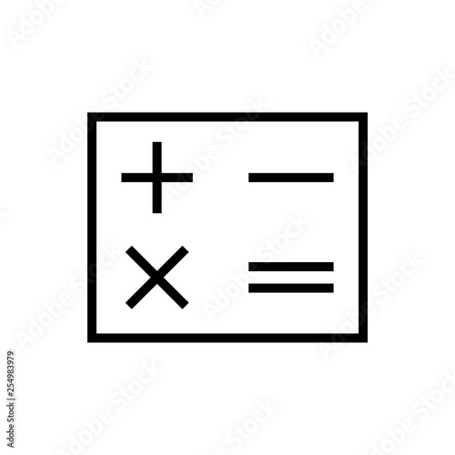 Calculator icon.Accounting sign