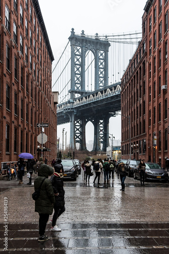people walking in the city of new york city