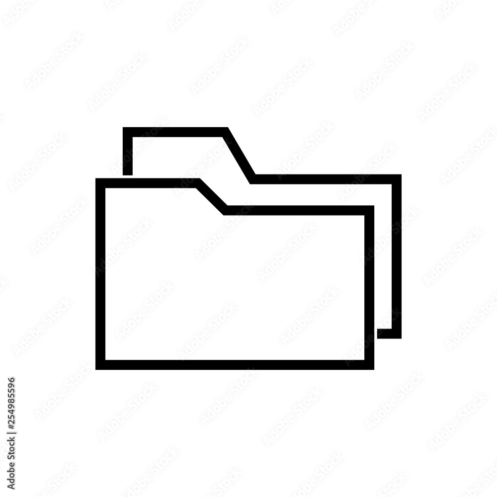 Folder icon. File archive sign Folder icon. File archive sign