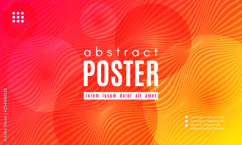 Abstract Wave Poster with Color Fluid Shapes. Abstract Wave Poster with Color Fluid Shapes.