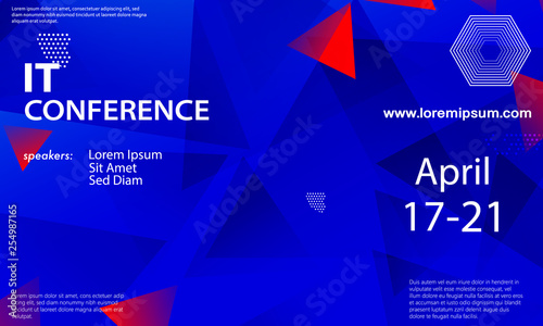 Conference announcement design template.