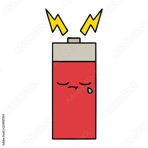 cute cartoon battery