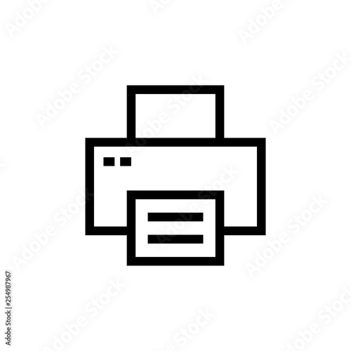 Print icon. Output sign