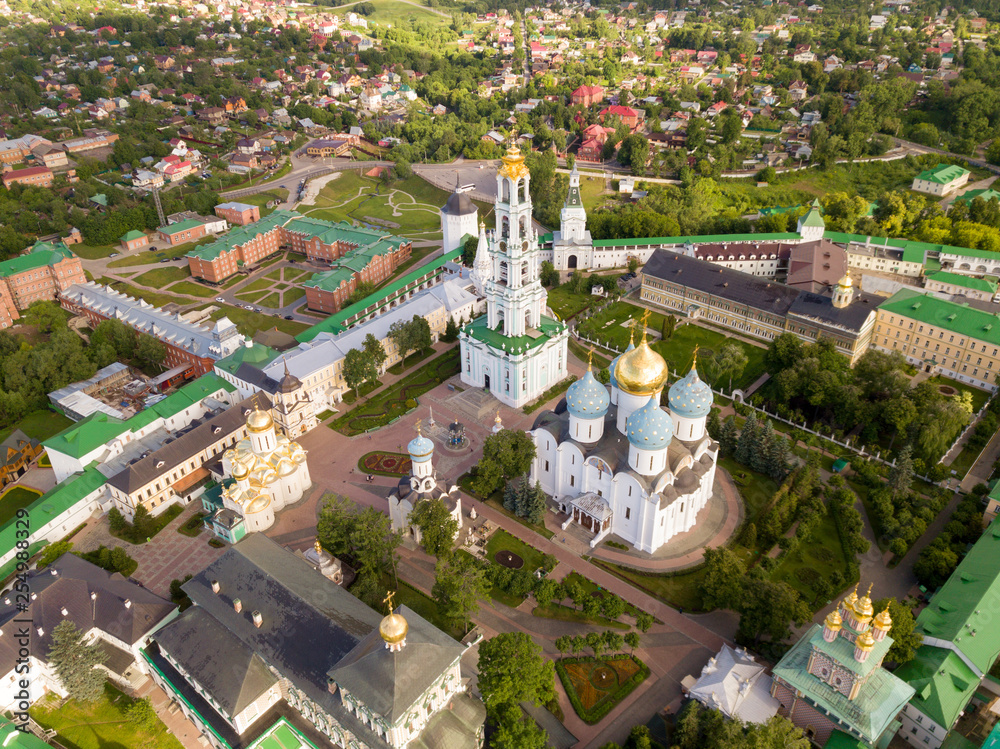 Aerial view of Trinity Lavra of St. Sergius, Sergiev Posad