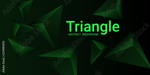 Triangular background. Abstract composition of 3d triangles.