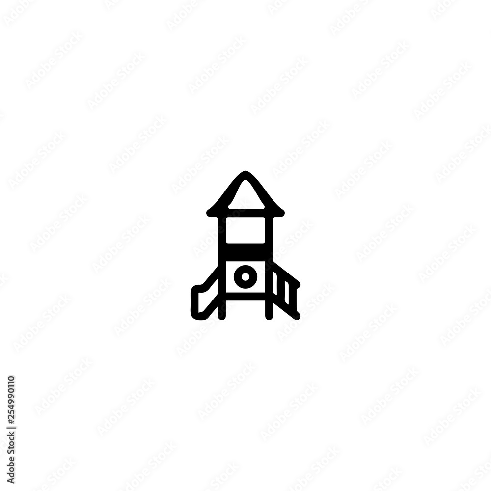 Kindergarten icon. Playground sign Kindergarten icon. Playground sign
