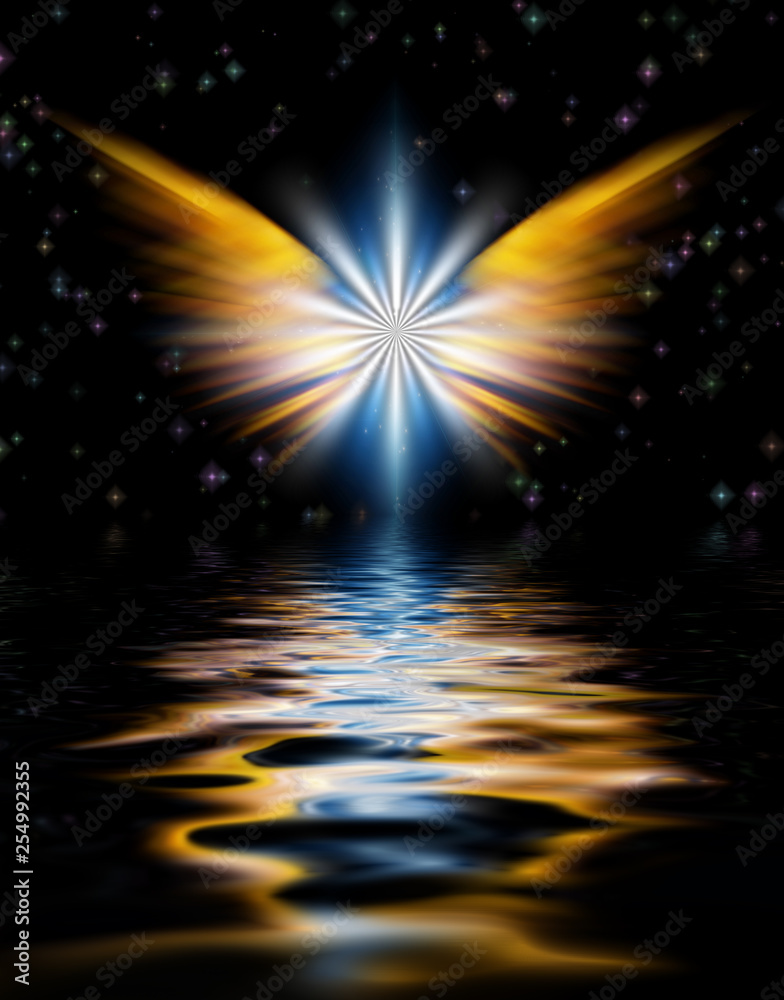 Naklejka premium Angel's Wings Star