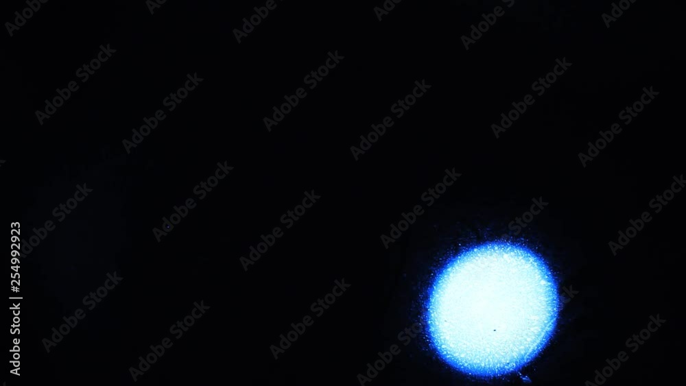 Blue glowing ball on a black background. 1920X1080 Full Hd. Blue glowing ball on a black background. 1920X1080 Full Hd.