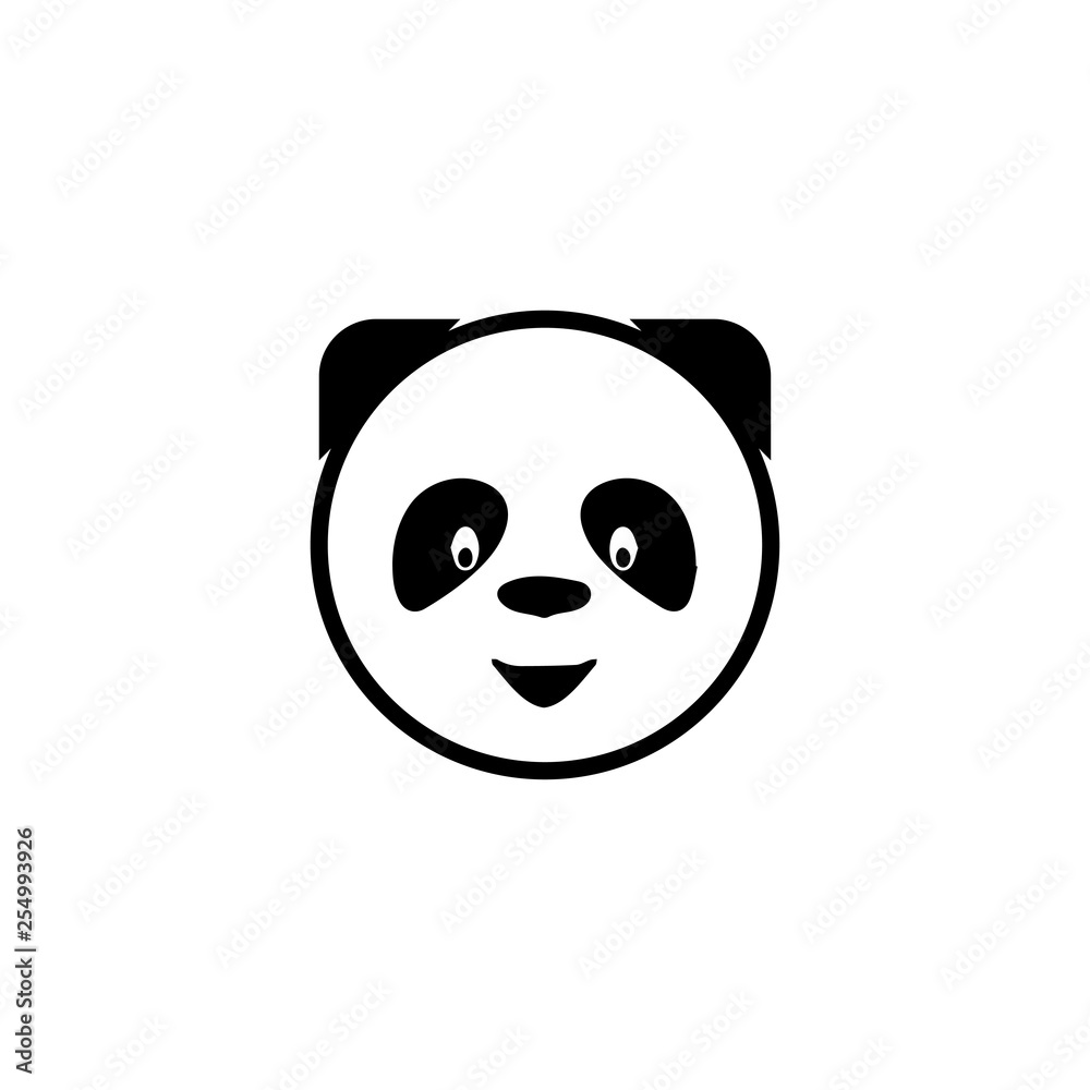 Panda icon. Animal zoo market sign Panda icon. Animal zoo market sign