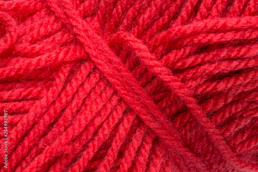 Red Wool Rope Detail Red Wool Rope Detail