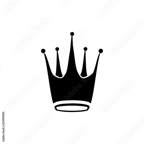 Crown icon. Monarch sign