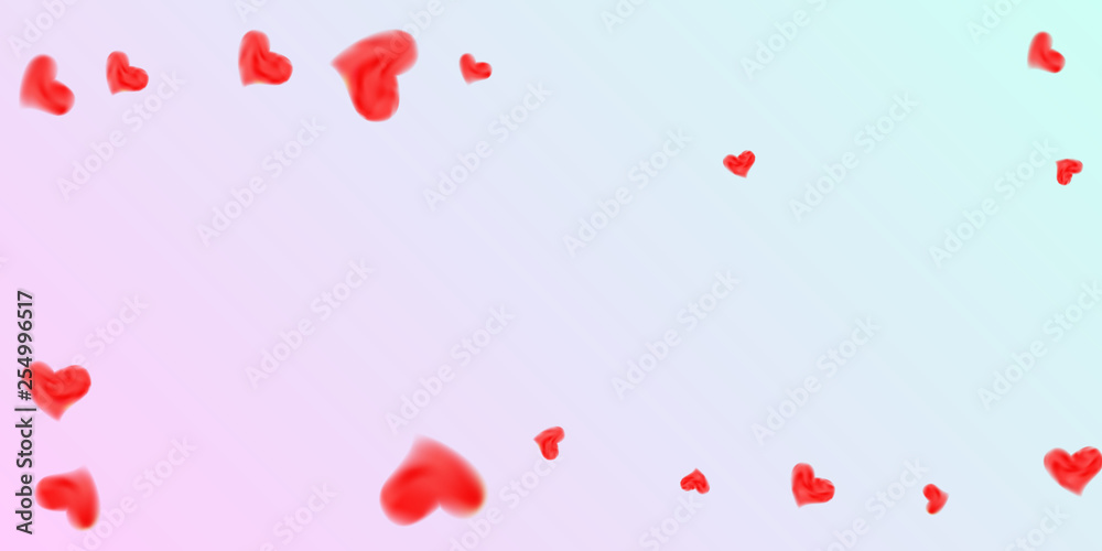 Hearts of confetti for valentines day