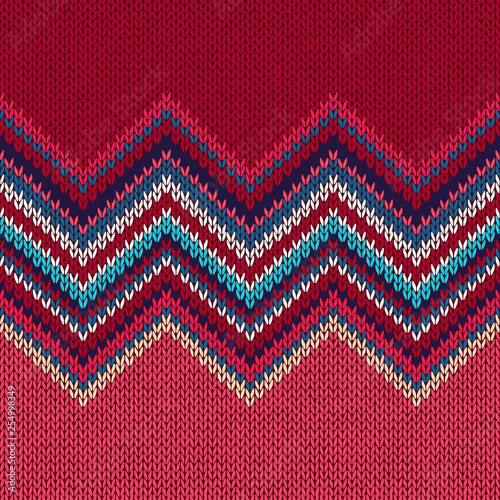 Knitted seamless pattern. Classic Knitwear. Fashion consept background
