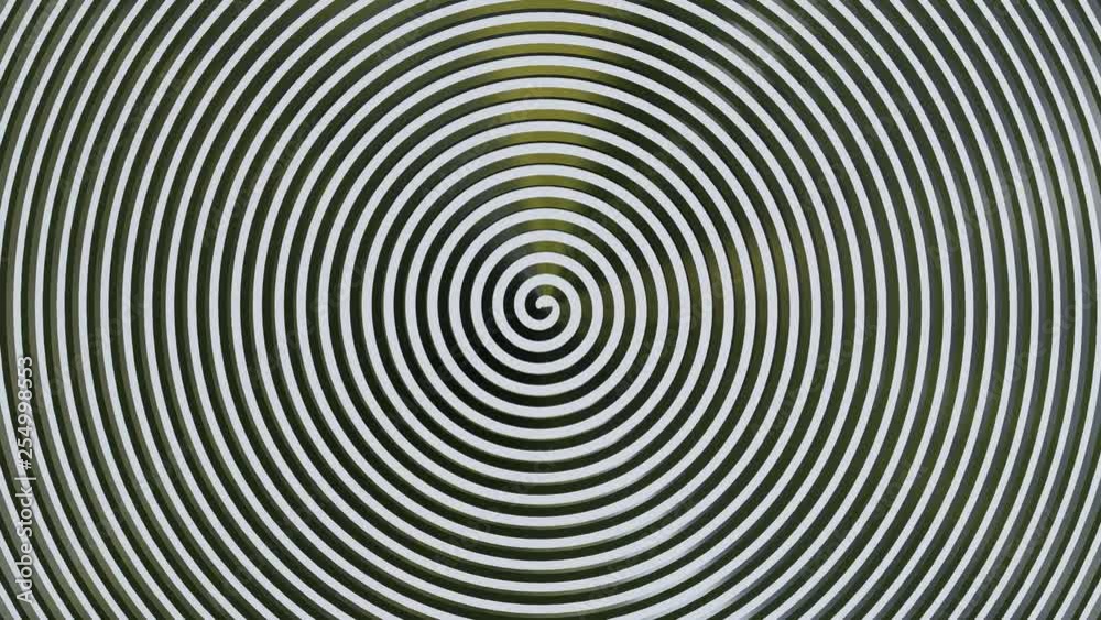 Espiral hipnótica metálico