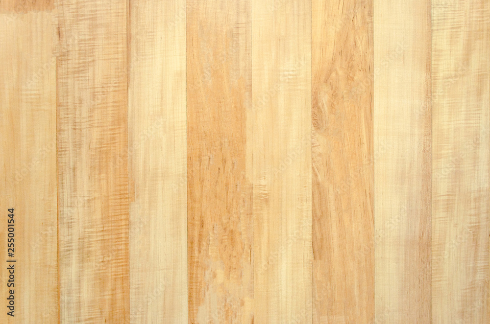 Fototapeta premium Paper sticker with imitation wood pasted on the base background or texture