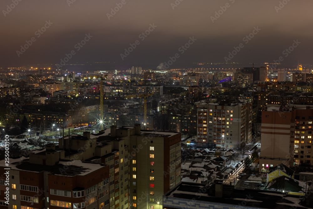 view of the night Ryazan