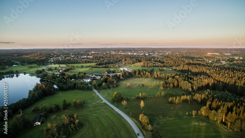 aeriel view of sweden