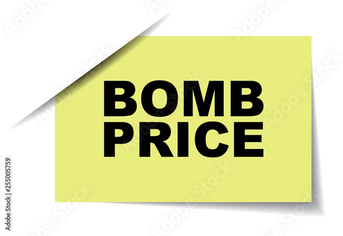 yellow vector banner bomb price