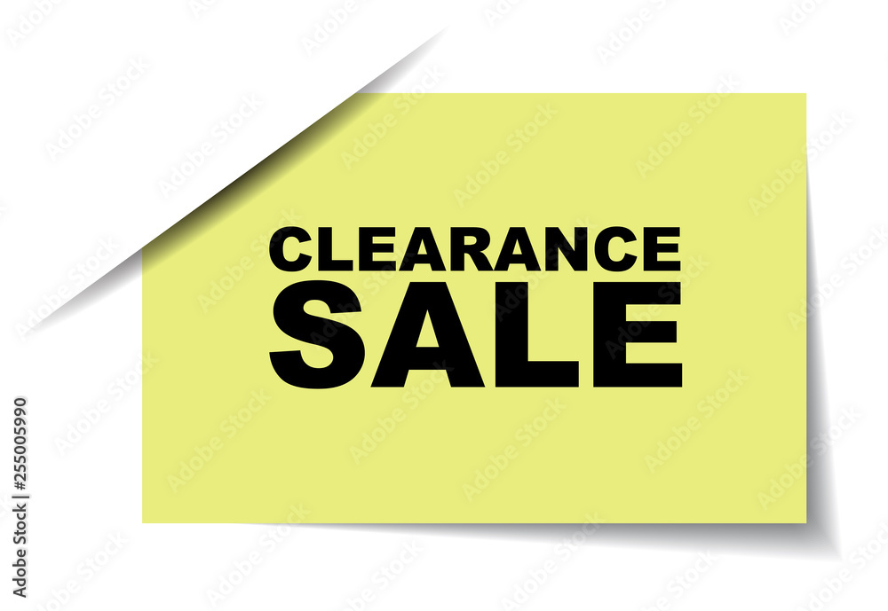 yellow vector banner clearance sale yellow vector banner clearance sale