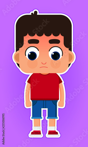 Little boy sad