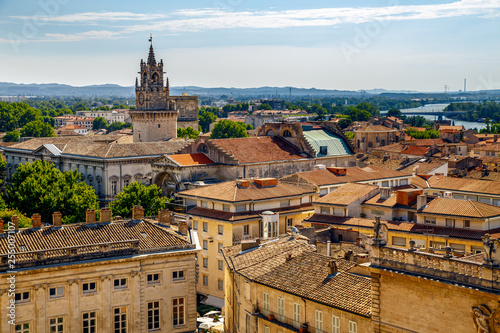 Photo Aerial panoramic view of Arles, France, Provence. Travel France.
