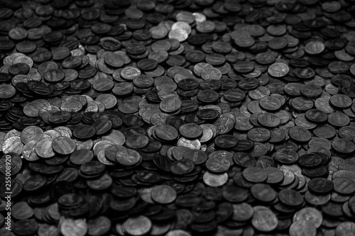 Tableau sur toile Pile of Pennies