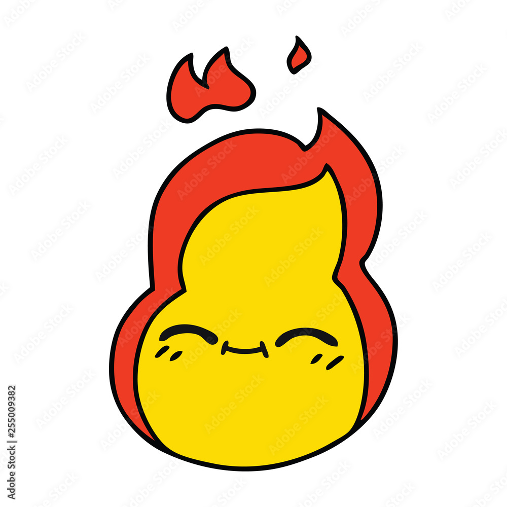 cartoon of cute kawaii fire flame cartoon of cute kawaii fire flame