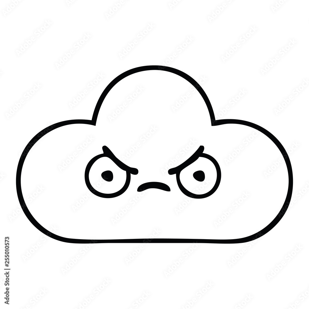 line drawing cartoon storm cloud line drawing cartoon storm cloud