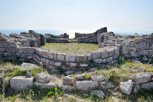 Cape Kaliakra Remains Bulgaria Stock Photo