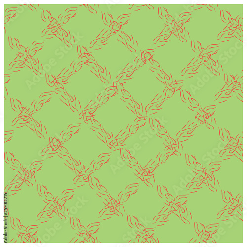 Animal print endless pattern on pastel green.