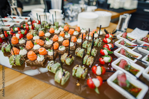 delicacies on the table buffet photo