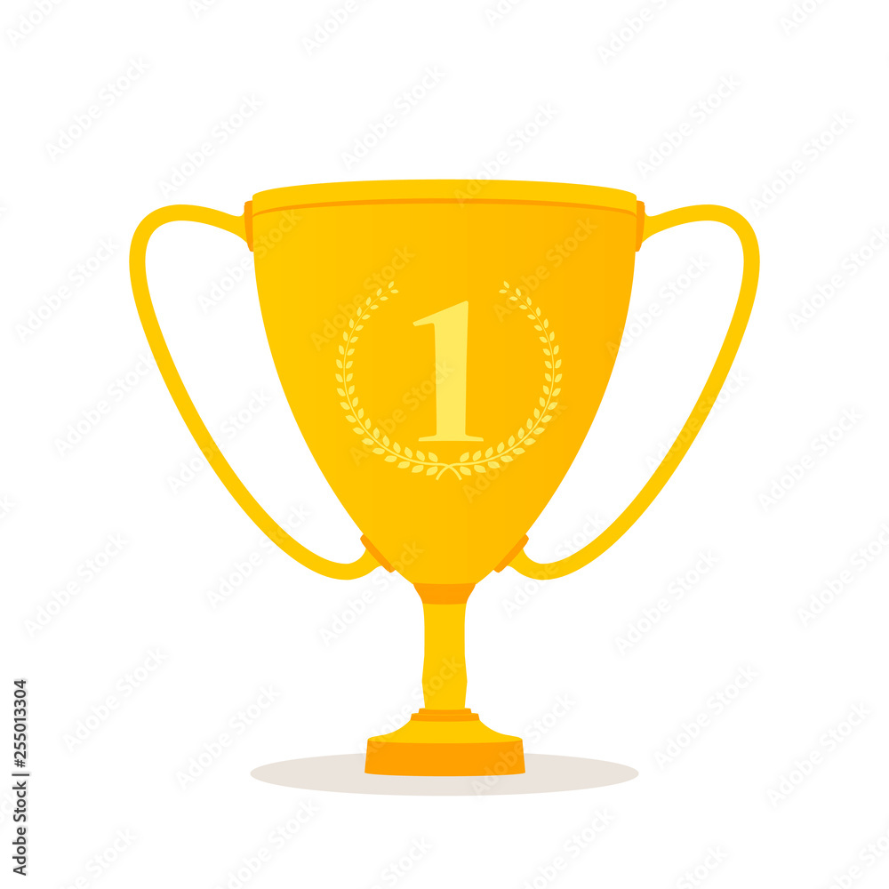 Winner Cup Flat Icon isolated. Vector illustration Winner Cup Flat Icon isolated. Vector illustration