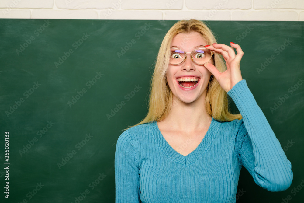 Education. Job. People concept. Educational theme. Teacher in glasses. Teacher in clasroom. Teacher near chalkboard. School. University. College. Back to school. September. Education. Job. People concept. Educational theme. Teacher in glasses. Teacher in clasroom. Teacher near chalkboard. School. University. College. Back to school. September.