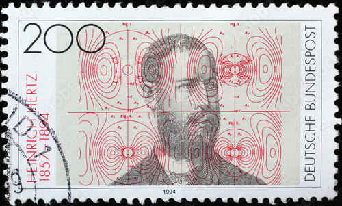 Heinrich Hertz on german postage stamp
