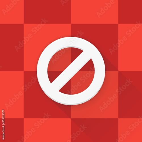 Cancel Block Denied Adaptive icon Material Design illustration