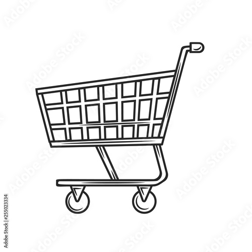 Shopping cart outline