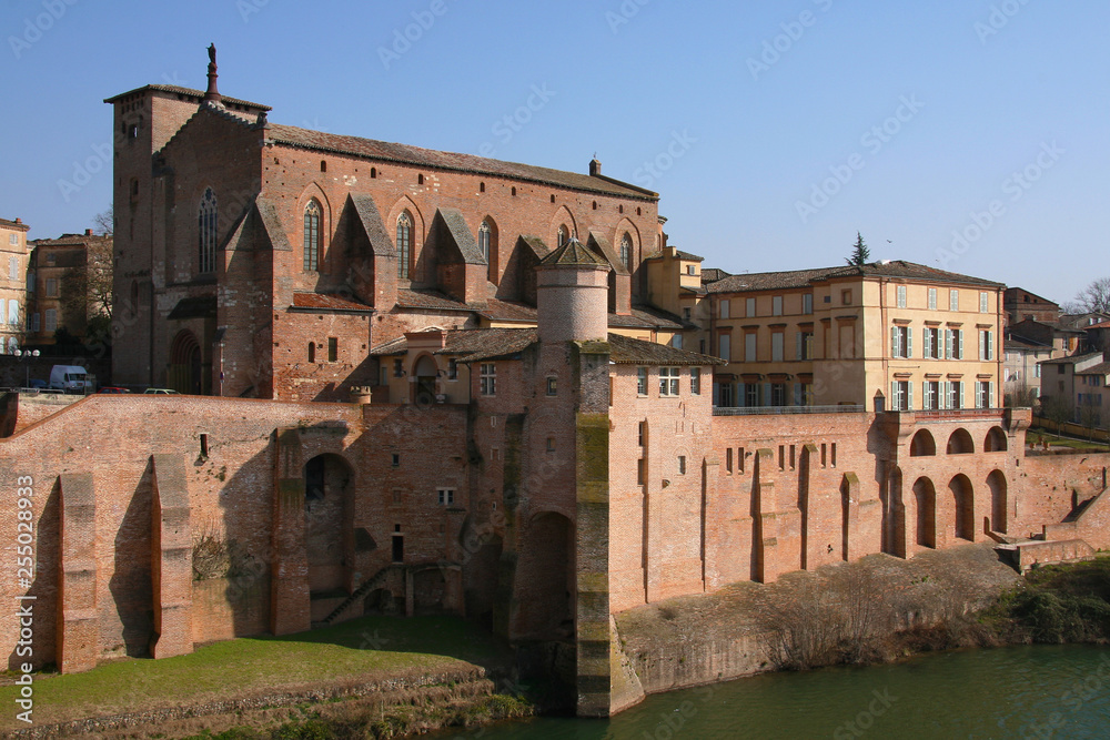 Medieval french abbey in Gaillac town.