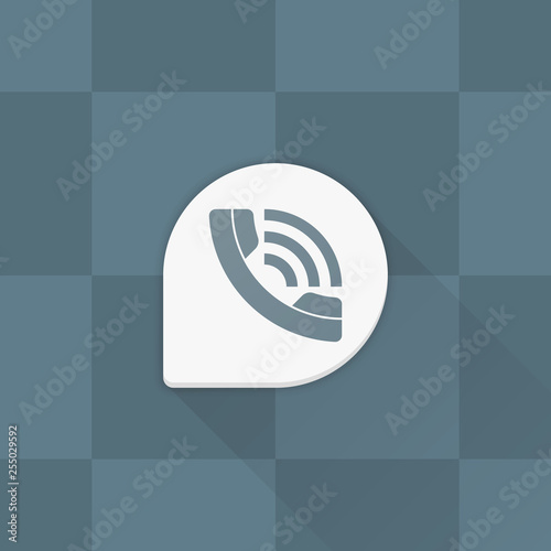 Contact Call Phone button Adaptive icon Material Design illustration